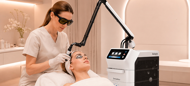 Лазерная шлифовка кожи на аппарате Asclepion Dermablate
